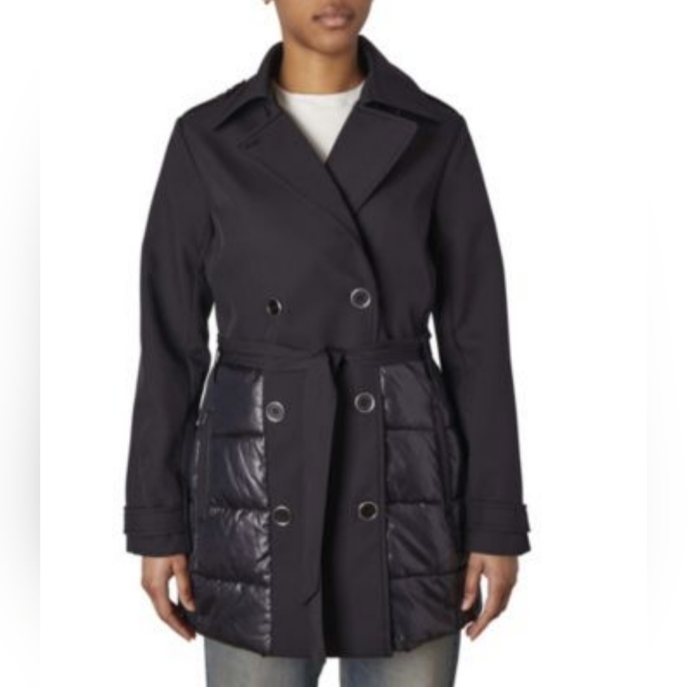 Nicole Miller Womens Lined Midweight Softshell Jacket BLACK SIZE 1X